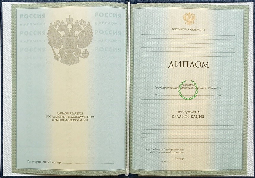 Диплом ВУЗа 2004-2008 года